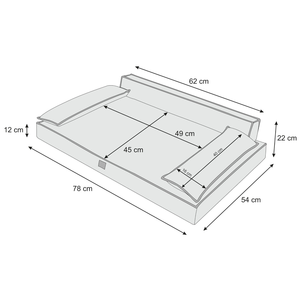 Winoo Dog Bed with Removable Cover – Taupe L